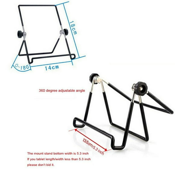 Soporte universal para tableta de escritorio portátil para iPad 2/3/4 / Air / Mini Kindle (negro)