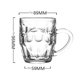 thumbnail image 2 of Vasos sin plomo con asa, tazas de vidrio transparente con hoyuelos de 400 ml (13,5 oz) for agua, té, leche, café o cerveza. Aptas for lavavajillas., 2 of 7