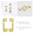 thumbnail image 2 of OULII 2Set Golden Metal Diy Fittings for Violin Chin Rests with Durable Usage 1.56x0.63x0.39in, 2 of 8