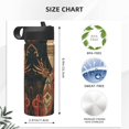 thumbnail image 4 of Sikiie Majestic Cosmic Lion Print 18OZ Insulated Straw Cup, Portable Leak-proof Sports Water Bottle, Stainless Steel Water Cup Suitable for Home and Outdoor, 4 of 8