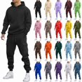 thumbnail image 6 of Fmbrln Sweatsuits for Men Long Sleeve Hoodies and Drawstring Elastic Waist Cargo Sweatpants Sets Fashion Casual Solid Athletic Outfits Sets, 6 of 6