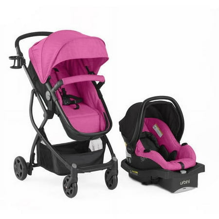 Urbini Omni Plus Travel System-berry