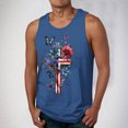 thumbnail image 1 of Camiseta sin mangas de cuello redondo para hombre, ropa de ocio, fitness, para el hogar, pijamas, camiseta con estampado de moda a color, blusa deportiva de poliéster para hombre, 1 of 5