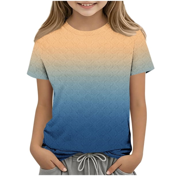 Camisetas de Manga Larga para Niños de Moda de Color Sólido Cuello Redondo Sueltas Y Casuales para Uso Diario, Interior, Regreso a Casa, Fiestas Y Fotografía