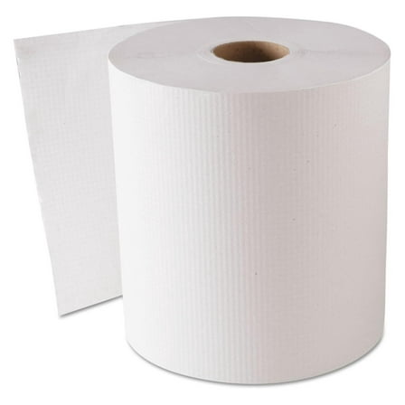 CONSUMER 1820 Hardwound Roll Towels, 1-Ply, White, 8" x 800ft, 6 Rolls/Carton