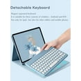 Timoom iPad 10th Generation 2022 10.9" Keyboard Case Cute Round Key