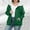 #079-Green, variant on Roncen Women's Plus Size Fleece-Lined Heavyweight Hoodie - Solid Color Zippered Hooded Sweatshirt - Drop Shoulder Long Sleeve Casual Streetwear Outerwear