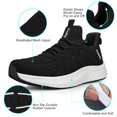 thumbnail image 2 of Zapatillas para correr Feethit Slip on Tennis para hombre, color negro y blanco 10, 2 of 6