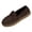 Brown, variant on Wensltd Women's Loafers Slip On Flat Shoes Suede Upper Spring Autumn Daily Soft Walking Shoes Black