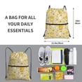 thumbnail image 2 of Naloa Cute Bee Gnomes Drawstring Backpack String Bag Cinch Water Resistant for Gym Shopping Sport Yoga, 2 of 6