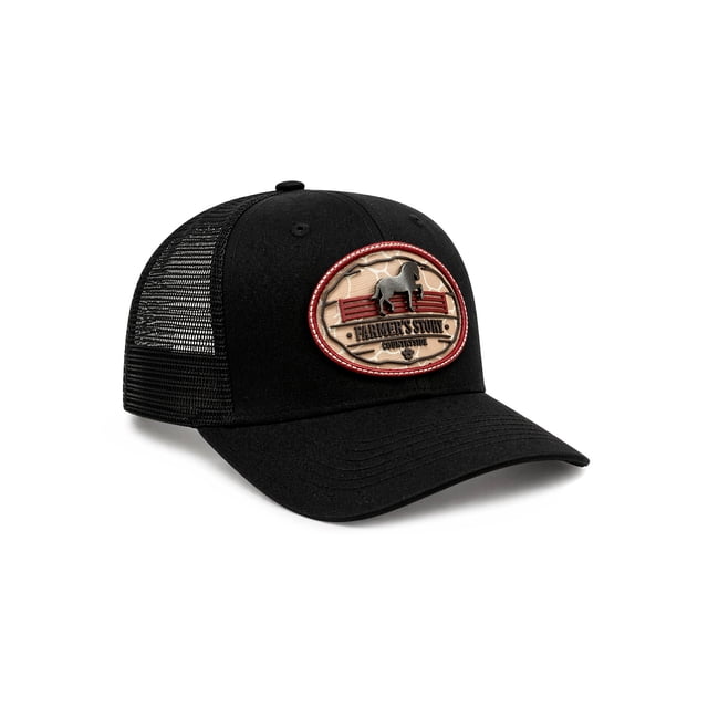 Knite Gorra Vaquera Farmer Horseback Rojo con Malla Transpirable Ajustable