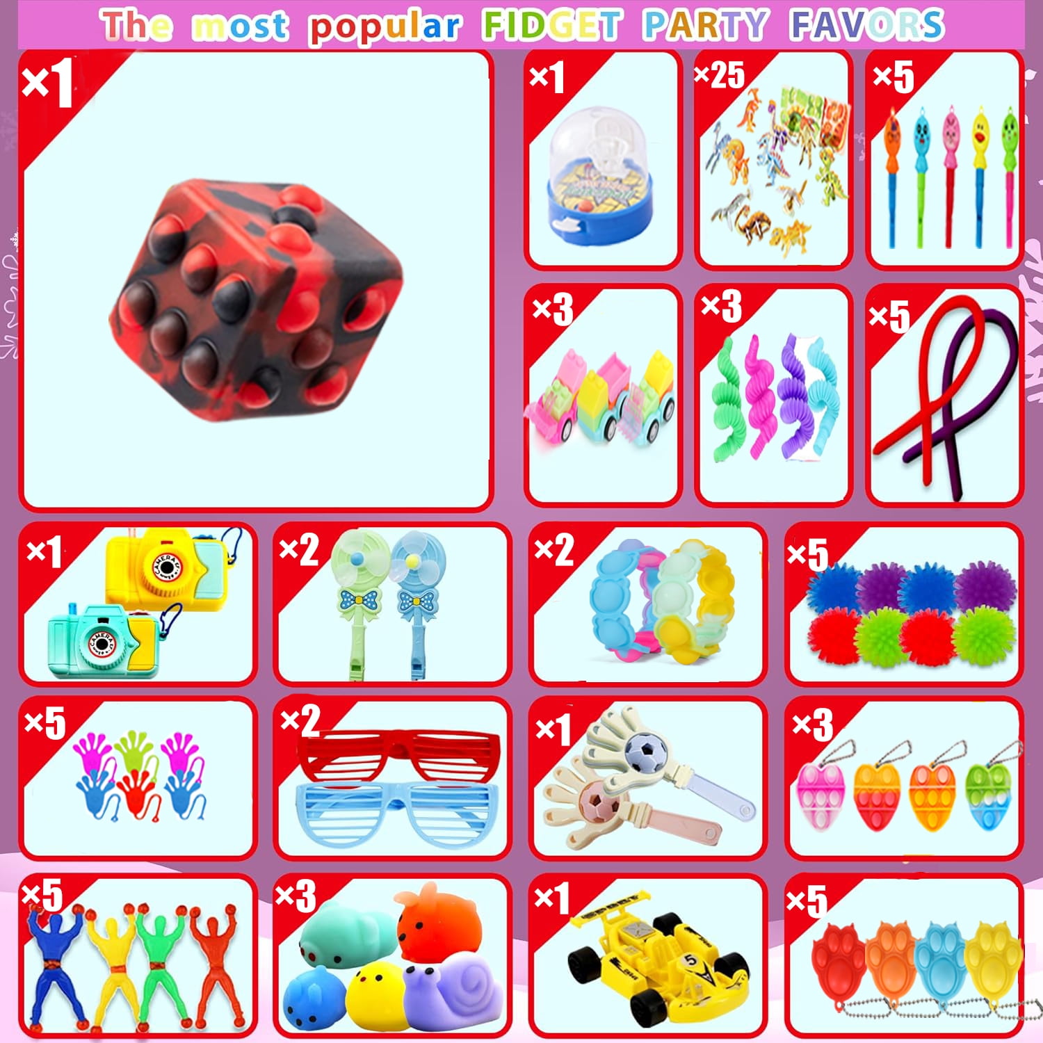 1000 PCS Party Favors Toys for Kids, Assorted Small Toys Bulk Mega Set, Goodie Bag Stuffers, Pinata Fillers, Treasure Box Prizes for Classroom, Carnival Prizes, Birthday Party Gifts for Boys Girls