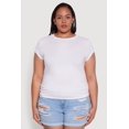 thumbnail image 2 of Womens Plus Size Side Ruched Tee, 2 of 5