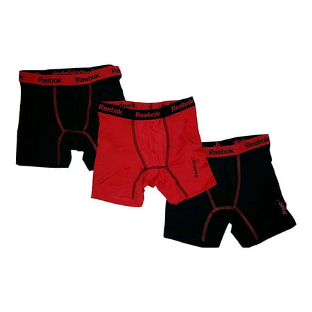 Reebok 3-Pack Boys' Stretch Performance Boxer (Best Kid Boxer In The World)