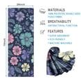 thumbnail image 2 of Pioneer Flower Floral Print Pattern Hot Yoga Mat Towel Non Slip for Hot Yoga - Quick-Drying Yoga Mat Cover with 4 Corner Pockets with Travel Bag - Hot Yoga Towel Non Slip 74"x26", 2 of 6
