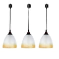 thumbnail image 1 of FSLiving 3-Pack J-Type Track Light Dimmable Track Pendant Lighting Fixtures Bowl Glass Shade Customizable Cord Length - Bulb Not Included, 1 of 6