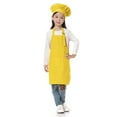 thumbnail image 1 of TOPTIE Kids Apron and Chef Hat Set, Adjustable Cotton Child Cooking Kitchen Apron, S-XXL-Yellow-XXL, 1 of 8