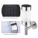 thumbnail image 3 of 2Pcs Stainless Steel LED Solar Power Wall Mount Light Outdoor Garden Yard Sensor Lamp, 3 of 5
