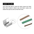 thumbnail image 5 of Fold Over Cord Ends, 3.5x9mm Cap Clasp Tips for DIY Craft Making, Rhodium Tone 600Pack, 5 of 6