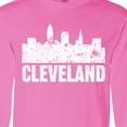 thumbnail image 4 of Inktastic Cleveland Skyline Grunge Long Sleeve T-Shirt, 4 of 5