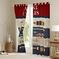 thumbnail image 3 of Homewish Hunting and Fishing Curtains Pack of 2 (42x84 Each), Rustic Cabin Paddle Curtains Blackout, Wheat Navy Abstract Bedroom Curtains, Curtains Blackout Decor, 3 of 6