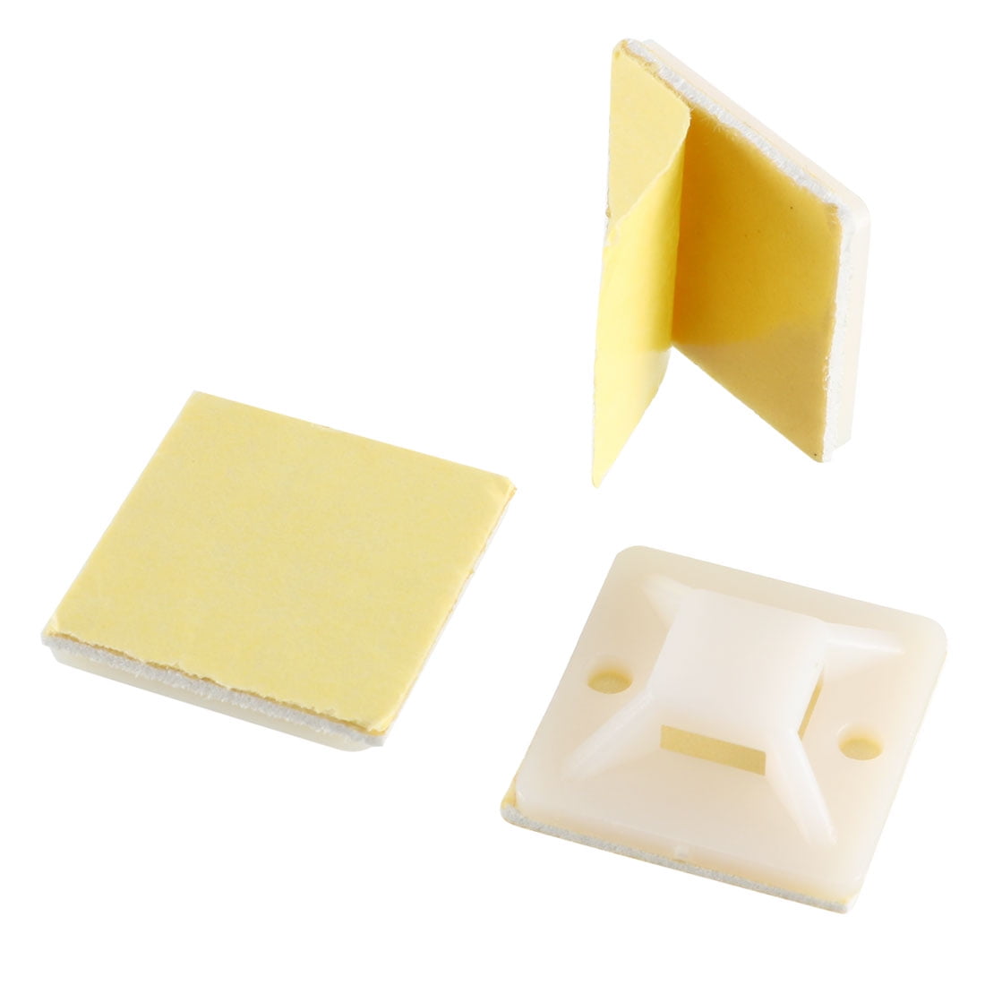 200pcs Self Adhesive Cable Tie Mounts Wire Base Holders 19mm x 19mm