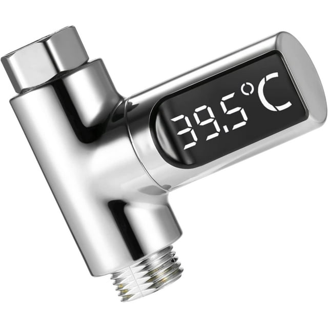 Digital Water Thermometer, 585°C Shower Thermometer SelfGenerating