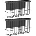 thumbnail image 1 of 2 estantes magnéticos para especias de acero al carbono, organizador de especias visible para nevera (paquete de 2), 1 of 7