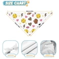 thumbnail image 6 of Dog Bandana 2 Pack,Colorful Softball and Fashion Icons Pattern Bandanas for Dogs,Cat Bandana,Small/ Large Dog Bandana 2 Size,Dog Bandanas, 6 of 6