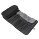thumbnail image 4 of Bolsa de almacenamiento de maquillaje, cepillos plegables, organiza bolsa de viaje cosmética de gran capacidad a prueba de polvo, color negro, 4 of 5
