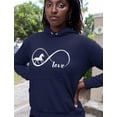 thumbnail image 2 of Infinite Love Horse Tstars Women's Hoodie - Perfect Gift for Horse Lovers - Comfortable Equestrian-Themed Apparel - Ideal for Birthdays & Christmas - Durable Women's Hoodie with Graphic Print, 2 of 6