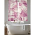 thumbnail image 5 of Pink Ombre Sheer Curtains 72 Inch Length 2 Panels Set, Gradient Abstract Art Vintage Voile Window Treatment Rod Pocket Curtains Sheers Drapes for Bedroom/Living Room/Kitchen 52"x72"x2, 5 of 7