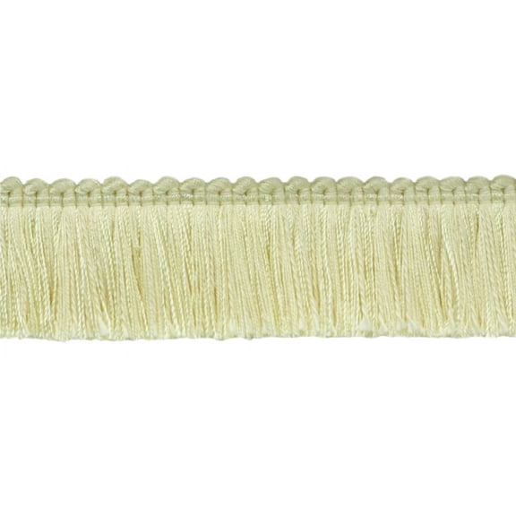 1 3/4" (4cm) Basic Solid Collection Brush Fringe Trim # 0175SB,, Cream Ivory #A2 (Ivory / Cream) 5 Yards (15 ft/4.5m)