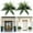 green #2, variant on Artificial Fern Wall with Simulated Large Persian Leaves | Imitation Boston Fern Leaf Decoration for Green Floral Arrangement | Lifelike Plastic Faux Plants for Wall Decor | Indoor Home