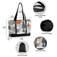 thumbnail image 2 of FORMRS Laptop Tote Bag for Women with 15.6" Computer Compartments Handbag, Gray Snow Houses, 2 of 7