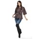 thumbnail image 5 of Blusa de vinipiel con laso Roman Fashion /Juvenil, 1877 (Cafe) cafe G, 5 of 5