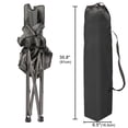 thumbnail image 3 of Reclining Beach Chair for Adults, 6-Legged Camping Chair with Foot Rest, Gray, 3 of 6