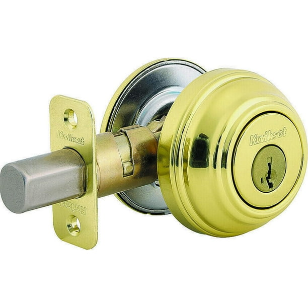 Kwikset 980 3 Smt Cp K4 Signature Series Single Cylinder Deadbolt Smartkey Polished Brass Walmart Com Walmart Com