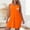 Orange, variant on absanyy Womens Nightgown Knee Length Sleep Dress - Soft Cotton Short Sleeve Loungewear for Women, Comfortable Home Wear in Navy Blue,Size M