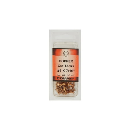 Hillman 52831 0.5 oz No.4 Copper Tacks