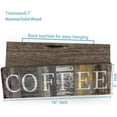 thumbnail image 2 of Rustic Coffee Sign Farmhouse Kitchen Decor Sign Printed Wall Hanging Coffee Bar Plaque for Home Office Coffee Decor Vintage Wood Grain Coffee Station Signs by 16x5 inches, 2 of 6