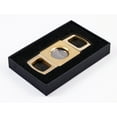 thumbnail image 3 of Precision Made Guillotine Cigar Cutter w/ Etched Body - 62 Ring Gauge - Gold, 3 of 5