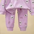 thumbnail image 4 of Wenfanal Baby Unisex Baby Pajamas,Baby Boy Clothes,Kids Underwear Sets Boys Thermal Underwear Baby Girls Loungewear Kids Clothing Boys Fashion Size 11-12 Years,Light Purple, 4 of 5