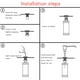 thumbnail image 3 of Dispensadores de jabón líquido en aerosol para cocina y baño, 300 ml, botella de plástico., 3 of 9