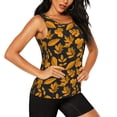 thumbnail image 2 of Balery fall leaf Camiseta sin mangas estampada ligera para mujer, tops de entrenamiento sin mangas, camisetas de yoga transpirables de secado rápido.-Small, 2 of 7