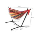 thumbnail image 2 of REKHH Hammock with Stand Steel Portable Double Swing Bed with Carry Case for Outdoor,Colourful, 2 of 4