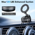 thumbnail image 3 of Magnetic Phone Holder for Car, Suction Cup Car Phone Holder for Dashboard and Windshield, 360° Adjustable Car Phone Mount with Strongest N60 Magnets, Compatible for iPhone17-12 Pro Max and Android, 3 of 10