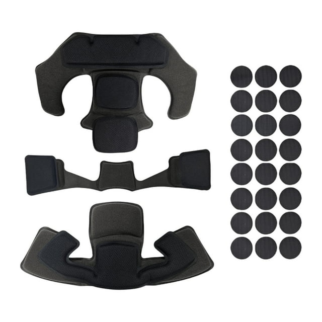 Siruishop Helmet Padding Kit Lining Memory Foam Pads for Skating Outdoor Sports Riding Black