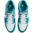 thumbnail image 3 of Men's Jordan 1 Mid Aquatone/Celestial Gold-White (DQ8426 400) - 14, 3 of 6