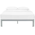 thumbnail image 4 of Modway Corinne Modern Sturdy Powder Coated Steel Full Bed Frame in Gray, 4 of 6